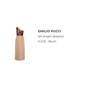 Emilio Puchi 3/4 lengths dress size 40 Italy. New.